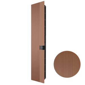 Elektr. designradiator E-Comfort Mikado 1100x230mm 500W Koper