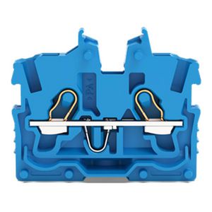 2-draads MINI-rijgklem bedieningsopening 1mm² blauw 2050-304 VVE=100