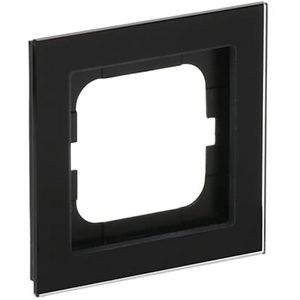 Afdekraam 1v ax-glas zwart