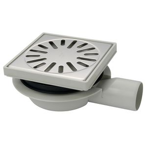 Vloerput 150x150mm RVS H/V verstelbaar 4264004016