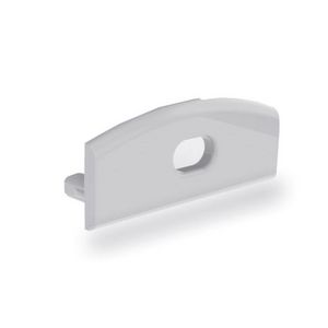 Eindkap slimline breed 8mm met draaddoorvoer alu 46290177