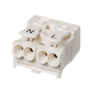 Lichtklem 2-polig wit VVE=600