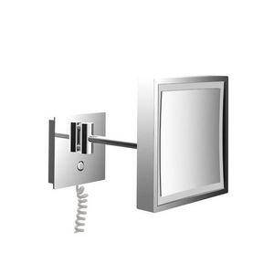 Pure scheerspiegel LED 203x203mm 1-armig snoer 3x vergr chr