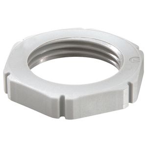 Contramoer kunststof M12x1,5 grijs, vlamvertragend DIN 45545 (EMUF12LG) VVE=100