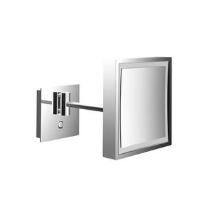 Led-Scheerspiegel Pure 1-Armig 3-Voud Vierkant 203X203mm Zw