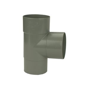 PVC HWA T-stuk 88° 60mm grijs mof/verjongde spie