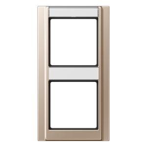 Afdekraam 2-voudig tekstveld verticaal A500 champ. VVE=10