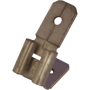 Steekverdeler Typ II,6,3x0,8 messing vertind VVE=100