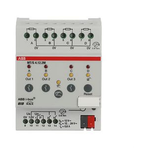 Melder-/veiligheidsterminal KNX 4-voudig DIN-rail (MT/S 4.12.2M)