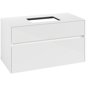 Wastafelonderkast Collaro 1000x548x500mm Glossy White C109B0DH