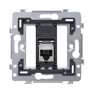 Mechanisme 1RJ45-aansl. STP Cat. 5E PoE++ vlak