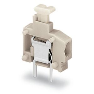 Rijgbare printklem Drukknop 1,5mm² lichtgrijs 235-201 VVE=100