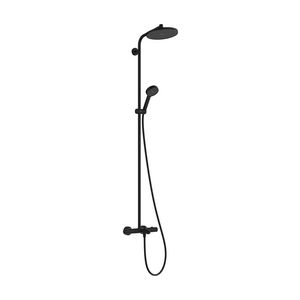 Showerpipe Activera S240 1 straalsoort badthermostaat Ecostat Fine mat zwart