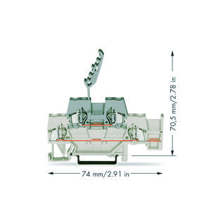 2-etageklem Rijg-/rijgklem+extra dwarsbrug li 280-542 VVE=50