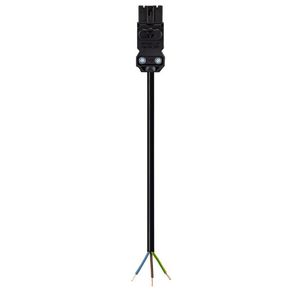 Aansluitsnoer GST15I3 male 1,5mm² 50cm CCA zwart VVE=100