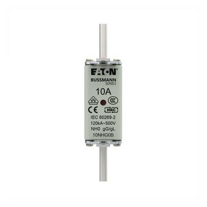 Zekering laagsp. 10A AC 500V NH0 gL/gG dubbele melde VVE=3