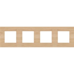 4-voudig afdekplaat hoh 71mm Pure bamboo