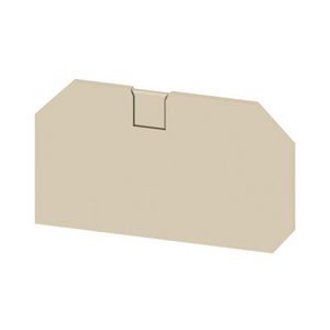 Eindplaatklemmen d. beige 62.8mm 2.2mm VVE=50