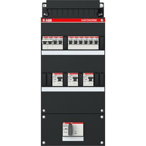Groepenkast 8 groepen achter 3x 30mA + F + HS + OV4 3-fase