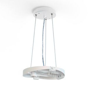 Helios ophangset set incl. ketting L 125 cm wit