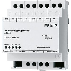 Analoge uitgang 4-voudig uitbreiding KNX