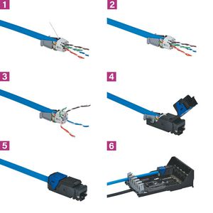 Set a 6st. Patchpaneel connector Cat. 5e FTP RJ45 LCS3