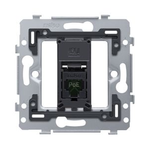 Sokkel 1RJ45-aansl. UTP Cat. 5E PoE++ vlak