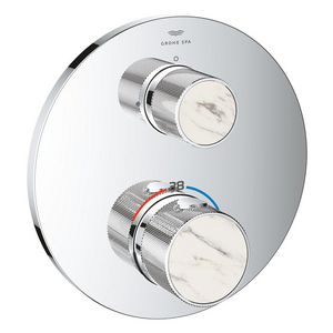 Afbouwdeel Atrio gek. knopgrepen thermostatisch 24396000 (Spa colors coll.)