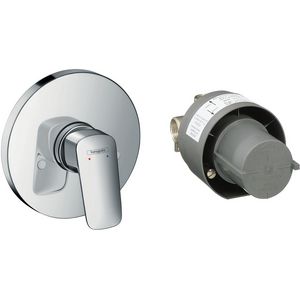 Logis douchemengkraan inbouw chroom set incl. inbouwdeel