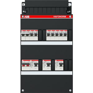 Groepenkast 7 groepen achter 3x 30mA + F + HS 1-fase