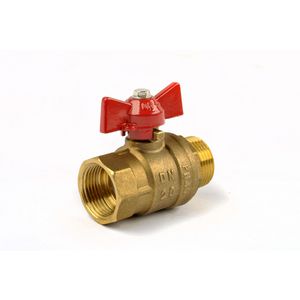 Kogelkraan 3/4"bi.x3/4"bu.