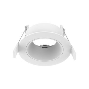Inbouwring Pro-Ambiance /anti-glare tbv Ø58mm module rond vast wit/wit sparing Ø76mm