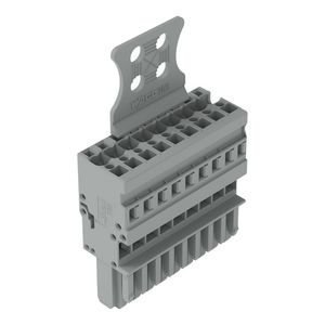 1-draads female steker CAGE CLAMP 4 mm2 grijs VVE=10