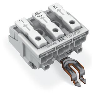 Kroonklem Drukknop extern Linect wit 294-8313 VVE=500