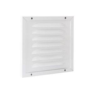 ALU kaderrooster+gaas 150x150mm wit