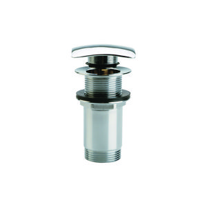 InBe stop/go afvoerplug, zonder overloop, vierkant, chroom