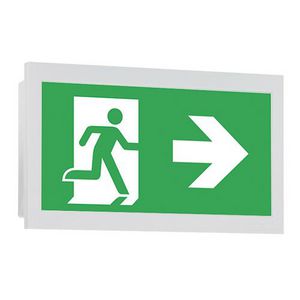 Noodverlichting wand inbouw centraal CG-S vluchtr.aanduiding 20/30m