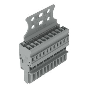 1-draads female steker CAGE CLAMP 4 mm2 grijs VVE=10