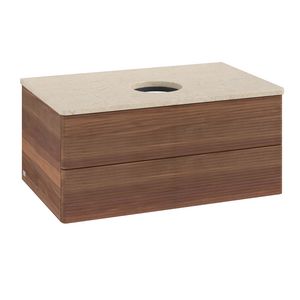 Wastafelonderkast Antao 800x360x500mm Warm Walnut L19113HM