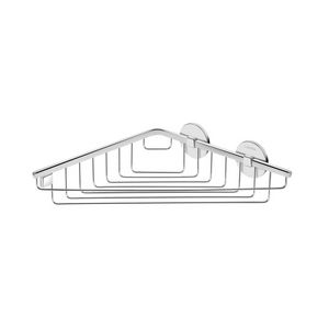 CANA CORNER BASKET 26X26CM CHROME