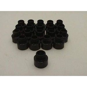 Klemstuk nylon tbv bovendeel chroom