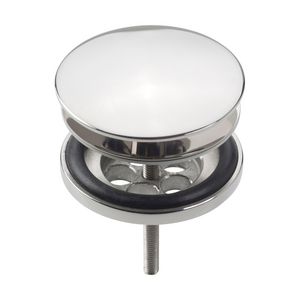Pollux afvoerplug 1.1/4" gepolijst RVS afdekplaatje