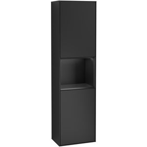 Hoge kast Finion 418x1516x270mm Black Matt Lacquer F460PDPD