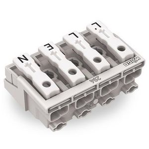 Kroonklem Drukknop extern wit 294-5094/4025-000 VVE=500