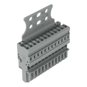 1-draads female steker CAGE CLAMP 4 mm2 grijs VVE=10
