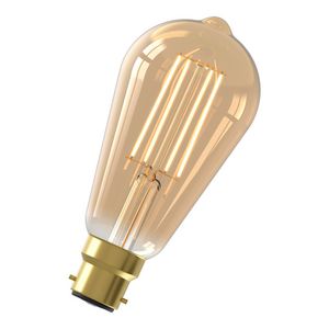LED-lamp Warm Filament ST64 B22d DIM 3.5W 250lm 2100K goud