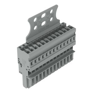 1-draads female steker CAGE CLAMP 4 mm2 grijs VVE=10
