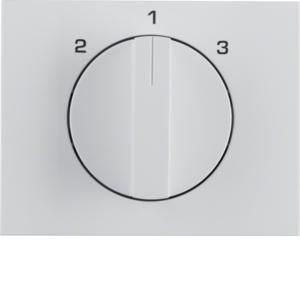 Afdek. draaiknop 3-st zonder 0-stand berker K.1/K.5 polarwit