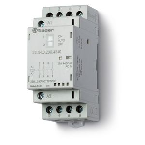 Magneetschakelaar 3M 1V 25A spoelspanning 12VUC