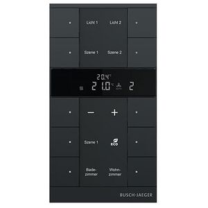 HVAC- sensor-Slave KNX - ClimaEco Mat zwart 10f CE